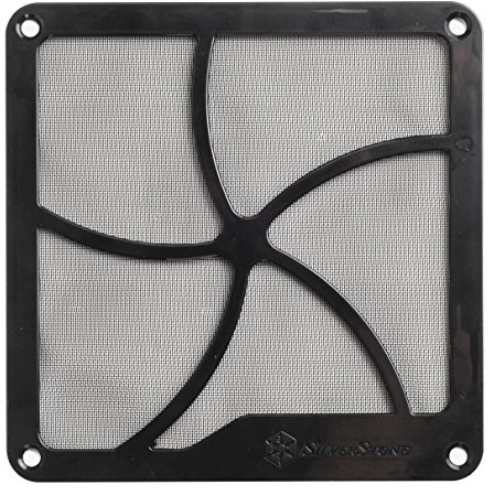 SilverStone SST-FF141B - 140mm Fan Grille and Dust Filter, Magnet, black