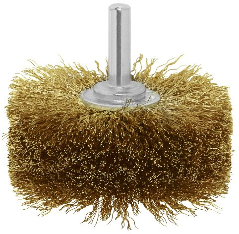 Bosch 2609256541 DIY Holzstrukturbürste Kordeldraht, Vermessingt, ø 80 mm, 8 mm, (1)