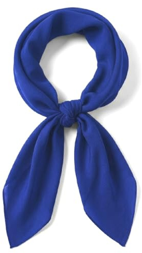 TigerTie Damen Chiffon Halstuch – Luftig und angenehm zu tragen – 90 x 90 cm, einfarbig unicolor