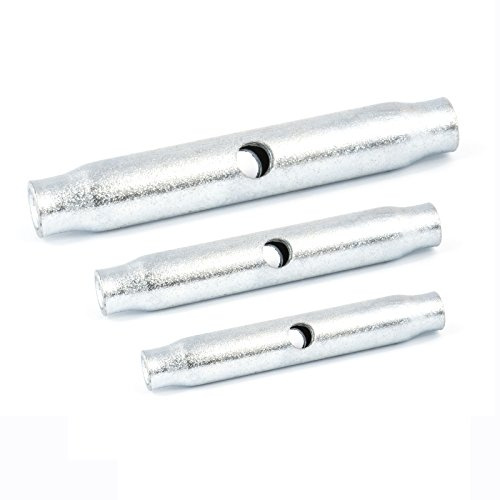 [DQ de PP] Lot de 5. Tendeur à corps Tendeur à Ridoir Corps Spanner M24 Galvanisé Tendeur Drap-housse Châteaux Tendeur de Vis de serrage Câble métallique