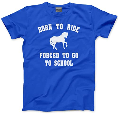 Born to Ride Forced to Go to School Kids T-Shirt