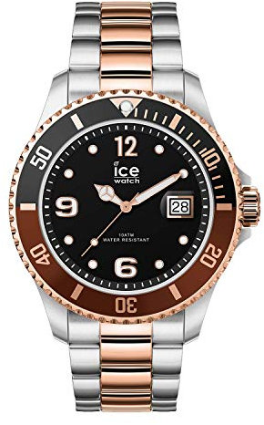 Ice-Watch - ICE steel Chic silver rose-gold - Silbergraue Herren/Unisexuhr mit Metallarmband - 016546 (Medium)