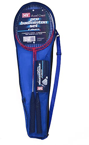 KandyToys M.Y Family 2 Player Pro Badminton Garden Games Set including Rackets & Shuttlecock