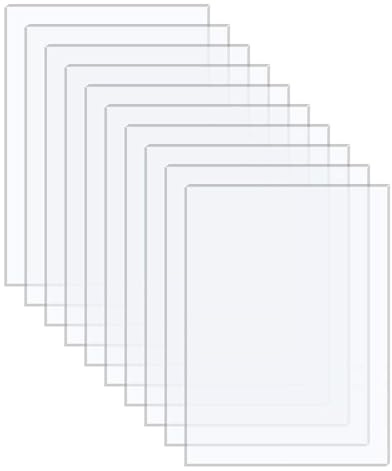 Langaelex 10er Set Acrylglas Platten transparent 20x25cm 1mm für Fotorahmen | Acrylplatten Zuschnitt nach Maß für Malerei, DIY-Projekt, Schablone