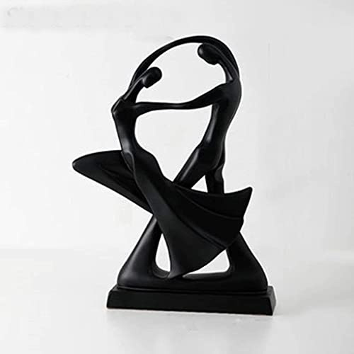 Desktop-Skulptur Liebhaber Tanz Skulptur Harz Handwerk Charakter Statue Büro Desktop Display Dekoration Dekoration Zubehör Kunstfiguren Puppe Geschenke (Color : H-2)