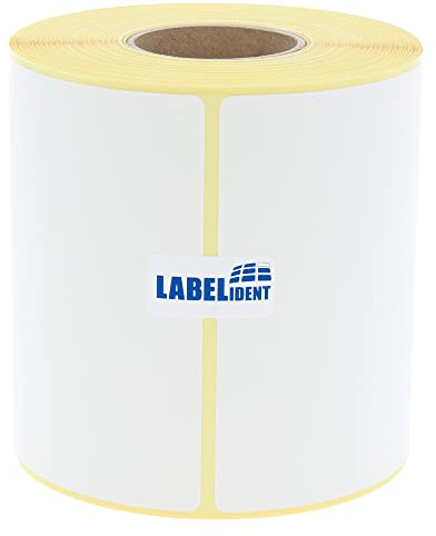 Versandetiketten DHL, DPD, Fedex, GLS, Hermes, UPS - 4x6 Zoll - 101,6 x 152,4 mm - 320 Thermo-Eco Papier Etiketten auf 1 Rolle(n) mit 40 mm Kern, Thermodirekt Etiketten selbstklebend, Trägerperfo.