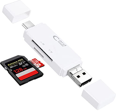 USB 2.0 Lettore di Schede, Tipo C Lettore di schede e micro USB 2.0, Lettore di Schede SD/Micro SD per Computer, Smartphone, Tablet con Funzione OTG