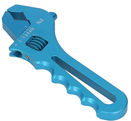 Chiave Regolabile, Chiave di Montaggio, Consente L'adattamento Automatico Delle Dimensioni, Design Ergonomico, Chiave Inglese Leggera in Alluminio per Rubinetti, Valvole, Soluzioni di Tubi(Blu)