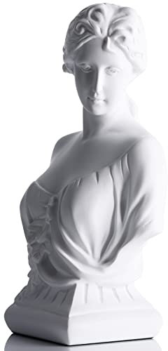 Griechische Statue,Griechische Göttin Büste Kopf Aphrodite Statue Antike Deko,Greek Goddess Statue,große Klassische römische Büste griechische Mythologie dekoratives Geschenk,Büste kopf,Deko Antik
