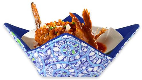 Meichoon Ciotola per forno a microonde, anti-scottatura, per zuppe calde, contenitore multiuso per alimenti, utensili da cucina di base, gadget per proteggere le mani