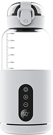 Calentador de agua portátil para fórmula de bebé Capacidad de 300 ml Control de temperatura preciso Batería incorporada Calentador de agua instantáneo inalámbrico Hervidor eléctrico para viajes en
