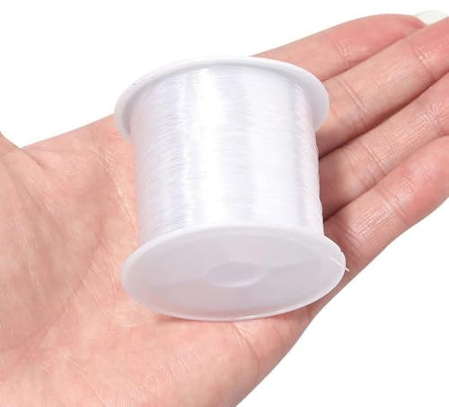Filo da pesca per perline da 0,2-1 mm Filo trasparente non elasticizzato Corda di nylon per perline Fili per forniture per creazione di gioielli-0,3 mm 60 metri-Non elasticizzato