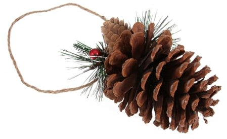 OUNONA 3stücke Teiliges Natürliche Kiefernzapfen Für Weihnachtsdekoration Große Hängende Weihnachtsornamente Für Festlichkeiten Partys Und Heimdekoration