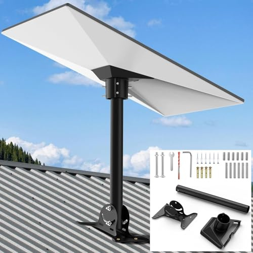 I-THERA-U Starlink Halterung Gen Satz - für 4/ 4X/ Gen 3 Starlink | Einstellbare Rohradapter, Dachhalterung Standard Kit, Lange Wandhalterung Rohrhalterung for Heavy Duty Pivot