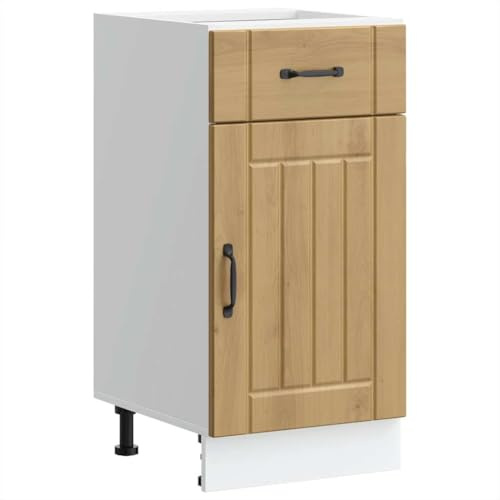 vidaXL Küchen-Unterschrank Lucca Artisan-Eiche Holzwerkstoff