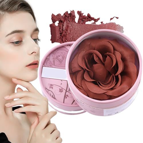 Fard À Joues Flower Beauty, Fard À Joues Effet Pétales 3D, Poudre Illuminateur 3.5g Naturel Pour Maquillage Jour Voyage Mariage Photographie Été