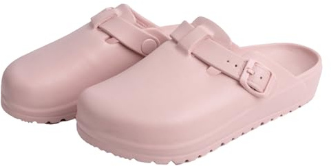 Sandali Chirurgici Professionali - Ciabatte Mediche Antiscivolo per Medici e Infermieri, Scarpe da Sala Operatoria Impermeabili, Calzature Sanitarie Unisex - Igieniche e Leggere(Pink,40 EU)