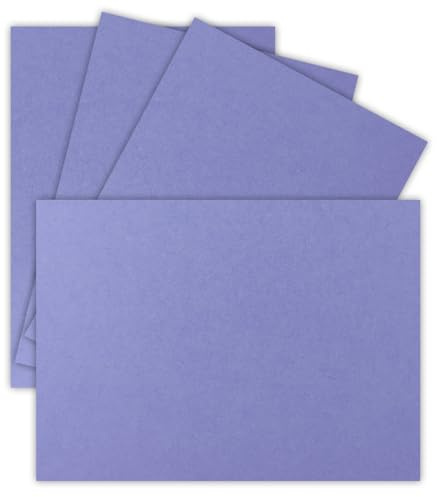 150 Einzel-Karten DIN B6-12,0 x 17,0 cm - 240 g/m² - Violett - Tonkarton - Bastelkarton - Bastelkarten - blanko Postkarten
