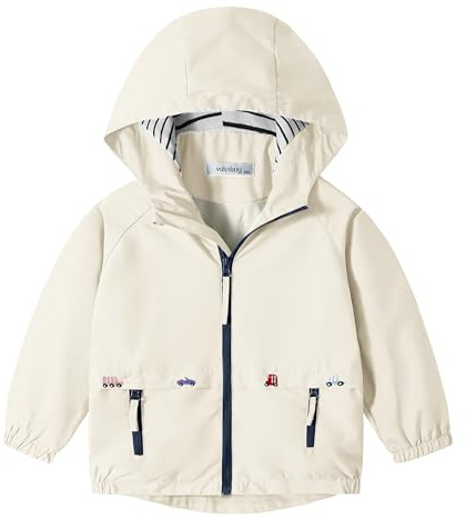Volunboy Niños Chaqueta Cortavientos, Bebe Impresión Abrigos Prueba Viento Cazadora