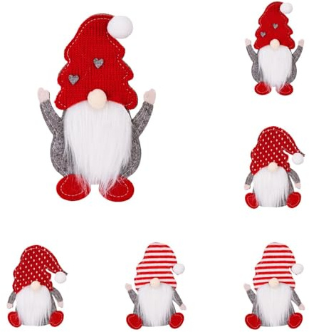 6 Stück Besteckhalter Filz Weihnachten Bestecktasche Weihnachtsbesteckhalter Tischtasche Tischdeko Weihnachts Messer Gabeln Löffel Geschirr Besteck Taschen für Party Tisch Weihnachtsdeko (Mehrfarbig)
