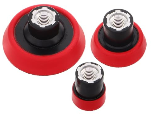 Hemobllo Kit 3 Dischi Abrasivi e Lucidanti per Trapano Elettrico, Accessori per Rettifica e Smerigliatura Angolare in Plastica Resistente, Adattatori per Lavori di Precisione e Fai da Te