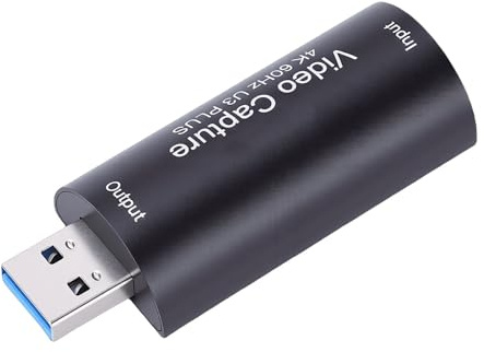 Jectse Scheda di Acquisizione Video 4K 60Hz, Interfaccia Multimediale HD per Videoregistratore USB 3.0, Latenza Ultra Bassa per la Registrazione di Giochi in Live Streaming, Senza