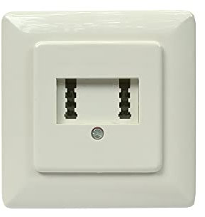 InLine 20288 Presa Muro TAE-F/F per Applicazioni ad Incasso, Nero