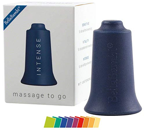 BellaBambi® original Schröpfglas | intensives Cupping für Sport & Massage | perfekter Faszien & Triggerpunkt Cup bei Verspannung von Kopf bis Fuß | Made in Germany | Intensität Intense - Nachtblau