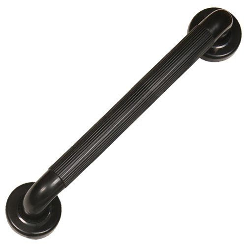 Plastic Fluted Grab Rail - 600mm - Black (24) for Indoor or Outdoor Use
