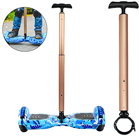 Locisne Balance Scooter-Lenker aus Stretch-Aluminiumlegierung für 6,5 cm (2,56 Zoll) Durchmesser Roller Zweirad Scooter, Hoverboard-Ständer für Anfänger, Hoverboard-Stützlenker – Gold