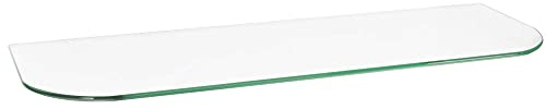 ib style® Glasboden | 6mm | abgerundet | 11 Größen | Klar | 90 x 15 cm