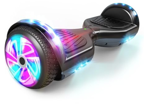 FLYING-ANT Hoverboard, Hoverboard with Bluetooth and LED Lights Self Balancing Electric Scooter 6.5 Two-Wheel Hoverboards for Kids and Teenagers