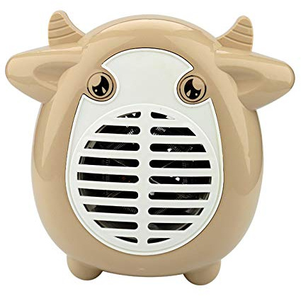 ZXCVBNAS Piccolo Spazio Heater - Stufa elettrica Elettrico Veloce Riscaldamento accurato Sicuro EA Basso consumo energetico, scrivania riscaldatore per Indoor USA Home Office,Beige