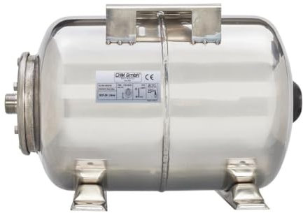 Druckkessel Hauswasserwerk 24L Edelstahl von CHM GmbH® Membrankessel 8 Bar Druckkessel, Ausdehungsgefäß