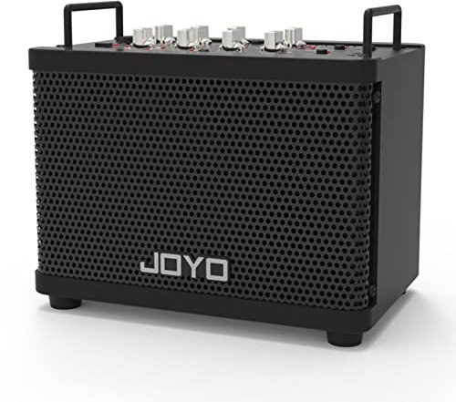 JOYO 15W Rechargeable Electric Guitar Amp Electric & Acoustic Guitar Amplifier with 9 Amp Models & 6 Effects Guitar Practice Amp Digital Modeling Combo Amplifier (DC-15S)