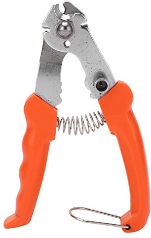 Agatige Stainless Steel Cable Wire Cutter Heavy Duty Bike Bicycle Brake MTB Cable Scissors Crimper Hard Wire Crimper(orange)