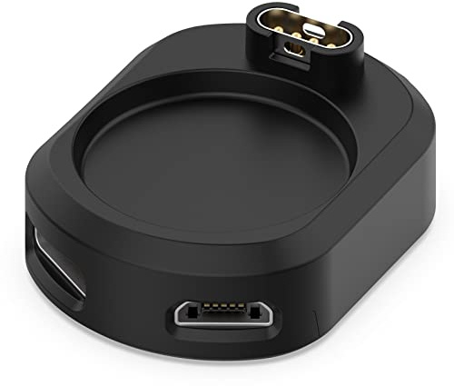 LOKEKE Per Garmin Forerunner 265 USB C Caricabatterie Dock, ricambio portatile USB tipo C/Micro USB B Stazione di ricarica per Garmin Forerunner 265 / 265S / 965/955