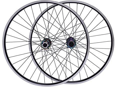 biniliubi Mountainbike Laufradsatz 29 Zoll Fahrrad MTB Vorder Hinterradsätze Dazzle Naben Aluminium Legierung Felge Scheibenbremse MTB Laufradsatz Schnellspanner vorne hinten Räder Fahrrad Laufräder