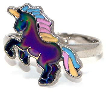 Cornelissen Ring für Kinder - Stimmungsring Einhorn Rainbow Galopp 1,7 Ø