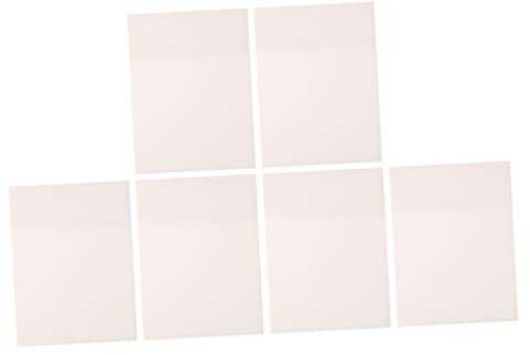 MAGICLULU 6stücke Haftnotizen Transparent Haftnotizblöcke Durchsichtig Klebezettel Für Büro Und Schule Notizzettel Transparent Memo Pads Haftaufkleber
