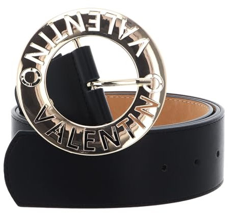 Valentino Gürtel Hampton Pin Buckle Belt W115 Nero/Oro schwarz kürzbar