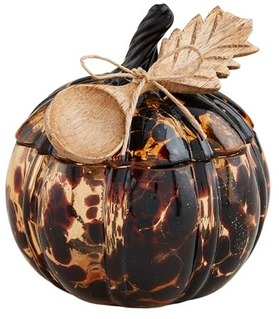 Mud Pie Schildkröte Salsa Tidbit, Kürbis, 12,7 x 12,7 cm Durchmesser, Löffel 12,7 cm, Braun