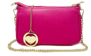 Chicca Borse Borsetta da donna in pelle, borsa a tracolla clutch