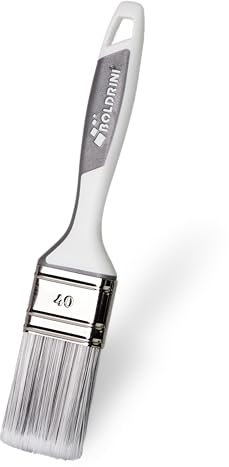 Boldrini Pennello - Pennellessa per smalti con setola sintetica e manico ergonomico gommato misura 4 cm- made in Italy