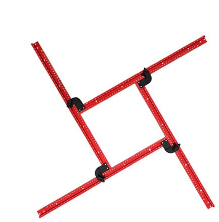 Cadre de gabarit réglable | Localisateur de trou pour le travail du bois | Gabarit de défonceuse variable pour créer des fentes carrées et rectangulaires, gabarit de routeur à rainure de jus, guide de