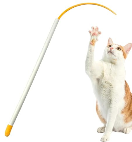 Teaser Toy for Cats, Cat Wand Toy - 20-möss svans leksaksstav Teaser - Flexibel kattleksakspinne, kattfiskespö, kattleksaker för husdjur Katter som utforskar inomhus