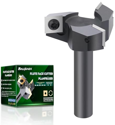 BALUGAEA planfräs för överfräsar 12 mm skaft 50,8 mm vändskivfräs