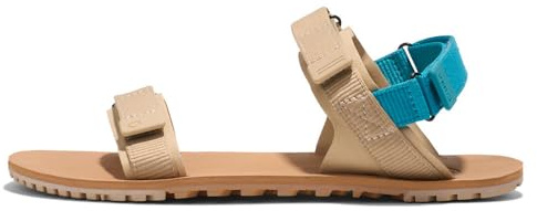 Xero Shoes Women's D-Trail Barefoot Classic Sandals, Irish Cream/Lake Blue, 10