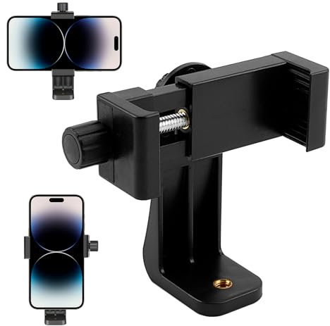 Adattatore treppiedi girevole 180°/360° per foto, video e live streaming su iPhone, Samsung, Huawei