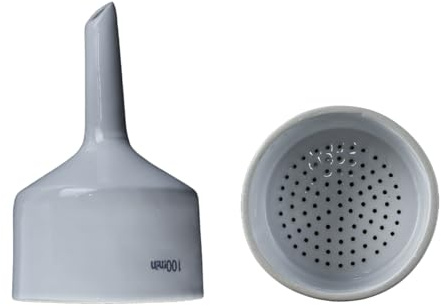 Hoite Embudo Buchner de tela de porcelana, filtro de laboratorio de 100 mm